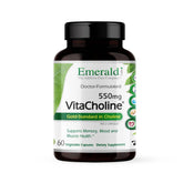 Emerald Labs VitaCholine — bouteille, soutien potentiel à la mémoire et à la fonction musculaire.
