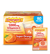 Emergen-C Poudre vitamine C 1000 mg – sachets pratiques pour une dose quotidienne.