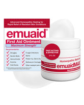 EMUAIDMAX pommade dans son emballage prêt à l’emploi pour irritations cutanées.