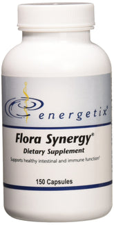 Energetix Flora Synergy, bouteille de 150 capsules pour usage quotidien pratique.