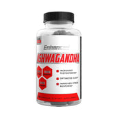 Enhanced Ashwagandha flacon des capsules, soutien potentiel au calme et à la concentration.