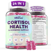 EnvyCure Cortisol Gummies dans la bouteille, détente potentielle.