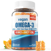 EnvyCure gommes omega3 vegan dans la boîte, source durable d’oméga3.