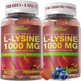EnvCure L-Lysine Gummies 1000mg en bouteille, soutien immunitaire potentiel.