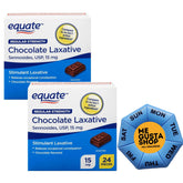 ME GUSTA SHOP Equate comprimés chocolat 15 mg, faciles à prendre, dosage clair.