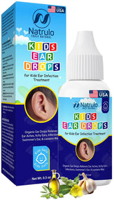 Gouttes Erbaid Natrulo dans une bouteille, soin doux pour les oreilles des enfants