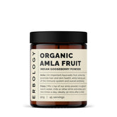 Poudre d'Amla Erbology dans son emballage prête pour une routine beauté naturelle.