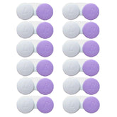 Boîte Erewa lot douze blanc et violet: rangement compact pour lentilles, pratique et sûr.
