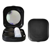 erewa étui lentilles compact avec miroir pour insertion facile en voyage