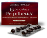 Essential Formulas Propolis Plus sur la bouteille avant ouverture, pratique pour démarrer une routine bien-être.