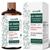 ESUNM Complexe Probiotique 3-en-1 en bouteille, soutient l'équilibre intestinal et la digestion.