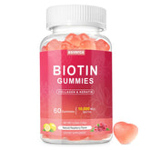 Esverco Biotine 10000 mcg gommes, bouteille ouverte pour utilisation pratique