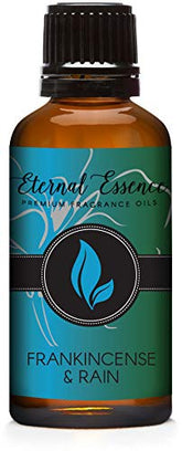 Eternal Essence Encens et Pluie, bouteille 30ml en verre ambré pour parfum durable et polyvalent