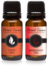 Eternal Essence Oils Barbershop 1920, bouteille ambrée prête à diffuser des notes florales et musquées.