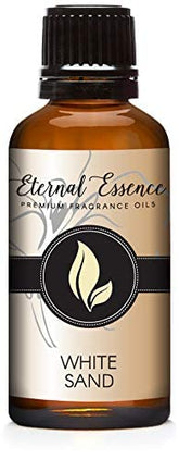 Eternal Essence Oils White Sand flacon ambré 30ml, idéal pour bougies parfumées.