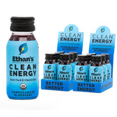 Ethan's Shot énergie grenade-bleuet, bouteille prête à consommer pour concentration rapide.