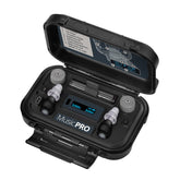 MusicPro Elite d'Étymotic dans son boîtier recharge étanche