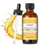 EUQEE Ambre Romance bouteille-verre pour diffusion et DIY, parfum durable