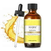 EUQEE huile parfum banane - bouteille en verre ambré protégeant le parfum et prolongeant sa fraîcheur.