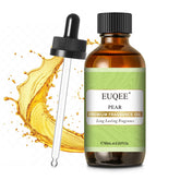 EUQEE huile parfum poire dans flacon ambré, longue tenue idéale pour créations maison