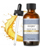 EUQEE Musc Blanc : flacon en verre ambré protégeant le parfum durable