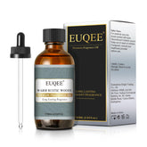 EUQEE Warm Rustic Woods : bouteille ambrée protégeant l’huile et prolongeant l’arôme.
