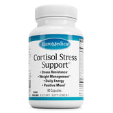 EuroMedica Cortisol Stress Support – bouteille pour énergie quotidienne et équilibre.