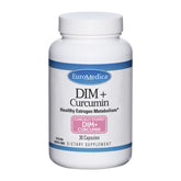 EuroMedica DIM + Curcumin : bouteille et emballage faciles à ranger pour la routine quotidienne.