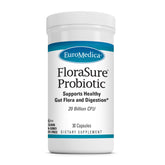 EuroMedica FloraSure Probiotic : Bouteille digestive, soutien intestinal quotidien et confort après-repas.