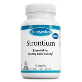 EuroMedica Strontium : bouteille de capsules vegan faciles à prendre pour le soutien potentiel des os