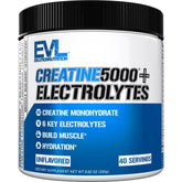 Evlution Creatine5000 - bouteille et poudre, récupération après l'entraînement.