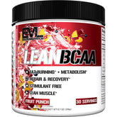 Evlution Lean BCAA poudre parfum fruits, idéal pour l'hydratation après l'entraînement