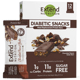 Extend Bar – barre protéinée sans sucre chocolat cacahuète, énergie durable et satiété.