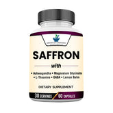 Bouteille d'extrait de safran 100 mg pour une utilisation quotidienne.