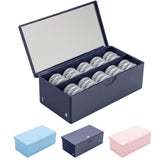 EYEPOCKET étui lentilles quotidiens avec couvercle basculant navy, rangement pratique en déplacement.