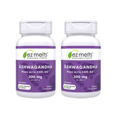EZ Melts ashwagandha-dissolvant-pomme-framboise, absorption rapide pour énergie durable