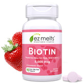 EZ Melts Biotin: tablettes dissolvantes, prise rapide et pratique en bouche