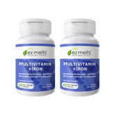 EZ Melts multivitamine cerise tropicale, comprimés dissolvables pour énergie durable