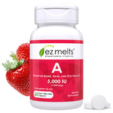 EZ Melts Vitamine A, tablettes dissolvables rapides pour un apport quotidien pratique.