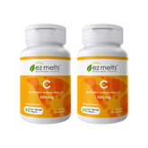 EZ Melts Vitamine C, tablettes dissolvantes, goût orange citrus, prise rapide en bouche.