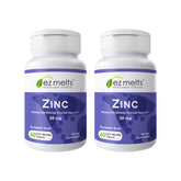 EZ Melts Zinc: tablettes dissoutes rapidement, pratique en déplacement.