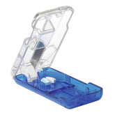 Ezy Dose: coupe-pillules avec lame inoxydable pour des coupes nettes.