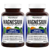 FarmHaven magnésium glycinate et malate en capsules, soutien musculaire