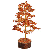 FASHIONZAADI Arbre-cristal carnelian, énergie positive et bonne chance.