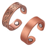 Bague Fashtour en cuivre magnétique 3500 gauss, élégante et polyvalente.