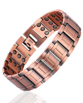 Fashtour bracelet cuivre 3X, motif armure antique pour une allure masculine et durable.
