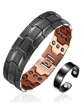 Fashtour bracelet magnétique en cuivre 3x, allure masculine, performance potentielle
