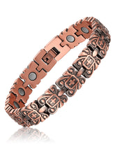Bracelet magnétique Fashtour en cuivre croix pour femmes, style élégant et énergie.