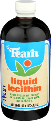 Fearn Lécithine liquide, bouteille 16 onces, utile pour lier et émulsifier vos recettes