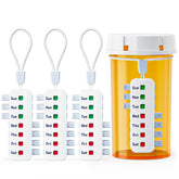 Rappel de pilules FEATY, bouteille anti-glisse, pratique en déplacement.